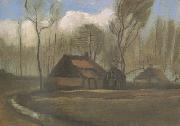 Vincent Van Gogh, Farmhouses among Trees (nn04)